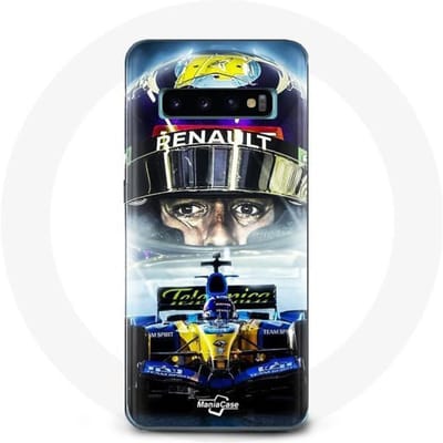 Coque - Fernando Alonso - Samsung Galaxy S10 - Souple - Blanc - Formule 1