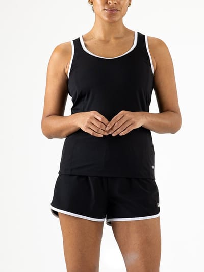 Sjeng Sports YAMILA - Maat: S Black - Tennis Top Vrouwen - Sporttop - Multistretch