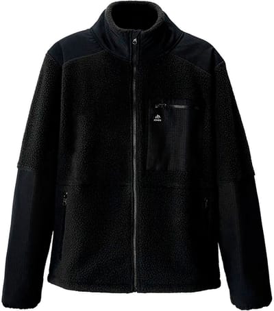 Jones Base Camp Recycled Fleece Met Volledige Rits Zwart L Man