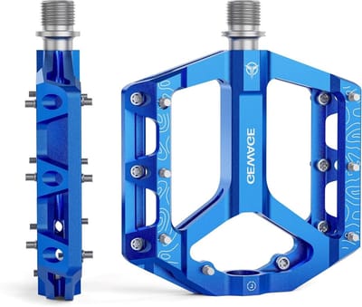 SnelShoppen - MTB Pedalen, Fiets Pedalen, Flat Pedalen voor Mountainbike en Gravelbike, Antislip en Duurzaam, Aluminium Legering, CNC gefreesd, 9/16 I