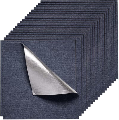 20 Stuks Zelfklevende Tapijttegels - 30*30cm Verwijderbare Vloertegels - Vierkante Tapijtvloertegels - Zachte Gewatteerde Tapijttegels