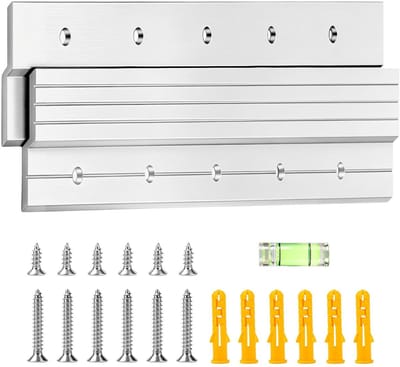 Dailygoods- Z-klemmen zware belasting 30 cm - fotohangers - spiegelbevestiging - robuuste constructie - 36 kg draagkracht - hoogwaardige aluminiumlegering - Ophangsystemen