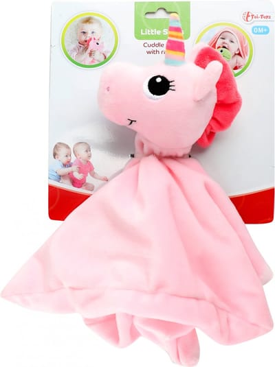 Toi-toys Knuffeldoekje Eenhoorn Meisjes 30 Cm Pluche Roze