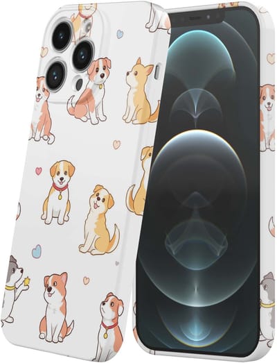 Smartphonica Telefoonhoesje Geschikt voor iPhone 12 Pro Max met Honden Opdruk - Flexibel Softcase TPU - Backcover Case Dogs Design geschikt voor iPhone 12 Pro Max