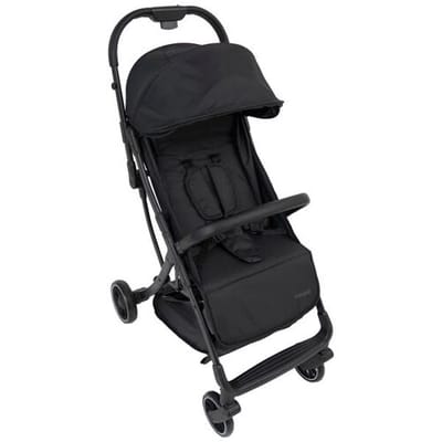 Prénatal Buggy Eloy - 1-Handig Opvouwbaar, 5-Punts Gordel, XL Zonnekap, Traploze Ligstanden, Zwenkwielen - Zwart - Max. 22 kg
