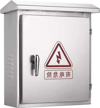 Laadstation Behuizing - EV Oplader Box - Elektrische Auto - Roestvrij Staal 304 - 50x20x60cm - Zilverkleurig