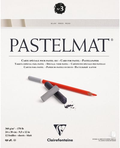 Clairefontaine Pastelmat - Papier voor Pastelkrijt - No.3 - 360 g - 24 x 30 cm - Wit