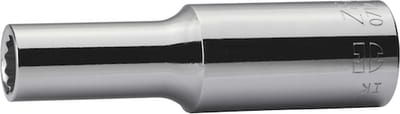 Wurth - 1⁄2 inch dopsleutel POWERDRIV metrisch twaalfkant - 1/2 inch dopsleutel-inzetstuk POWERDRIV® metrisch, dubbelzeskant, lang Soort aandrijving Binnenvierkant Sleutelwijdte 10 mm