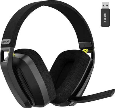 BINNUNE BW06 - 2.4GHz Draadloze Gaming Headset - Bluetooth koptelefoon - Met microfoon - Geschikt voor PC, PlayStation - Zwart