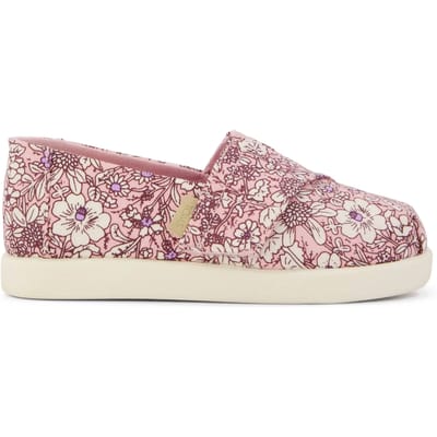 Espadrilles met bloemenmotief baby meisje Toms Classic