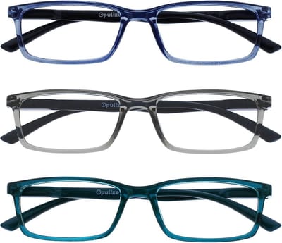 2-Pack Leesbril Unisex Blokkeert Blauw Licht - Inclusief Zwarte en Bruine Montage