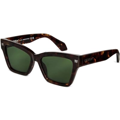 Accessories Off White Cincinnati Square Full Rim Sunglasses in 6055 Havana