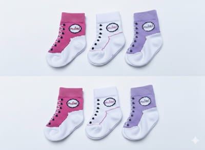 Set van 6 paar babysokken meisjes - Baby sokjes