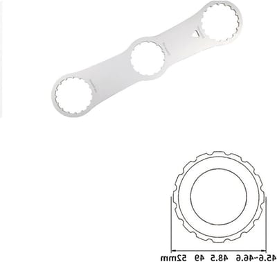 Dailygoody - Fietsgereedschap - Universele Bottom Bracket Tool - Ondersteuning van 39-52 mm - Geschikt voor Fietsen - Handig en Duurzaam - Voor Fietsr