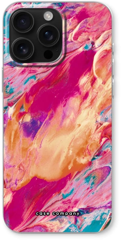 Case Company® - Hoesje geschikt voor iPhone 16 Pro Max hoesje - Pastel Echoes - Soft Cover Telefoonhoesje - Bescherming aan alle Kanten en Schermrand