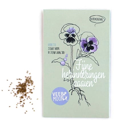 Bloemenzaden 'Fijne herinneringen zaaien'