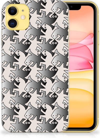 Apple iPhone 11 TPU Hoesje Salamander Grey
