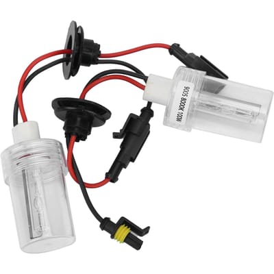 Paire d'ampoules Xenon HID 9005 pour phare de voiture 100W 8000K 6800LM Accessoire de phare de voiture black