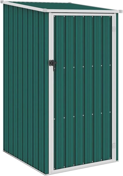 Tuin Opbergschuur - Opbergbox Buiten - Tuinmeubelen Opbergen - Gegalvaniseerd Staal - 87x98x159 cm - Groen