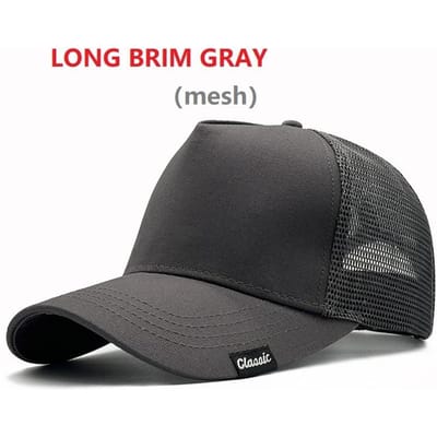 Katoenen Grote Hoofd Man Grote Maat Baseballpetten Mannen Buiten Extra Grote Sportpetten Papa Oversized Truckerpet 56-61cm 62-65cm XL  60-65cm gray