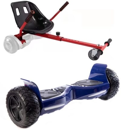 Altrado - Hoverboard + Hoverkart – Dark Blue - 8.5 inch Off-Road - 15 km/h - 10km bereik - Bluetooth speaker - Oxboard - Hoverboards