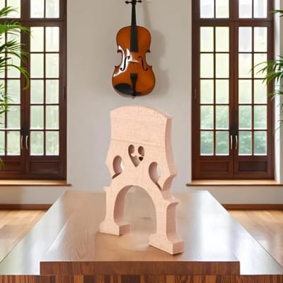 Dailygoods- Cello Brug Esdoornhout - Professionele Cello Brug - Vervangende Onderdelen - Lichtgewicht - Eenvoudig te Installeren - Uitstekende Geluidskwaliteit - Cellobrug