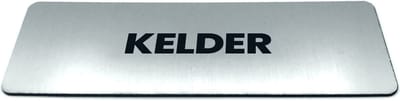 Deurbordje met tekst Kelder - Formaat 150 x 50 mm x 1,6 mm - Incl. plakstrip | Geborstelde RVS-look toplaag | Gratis Verzending | Decoporta