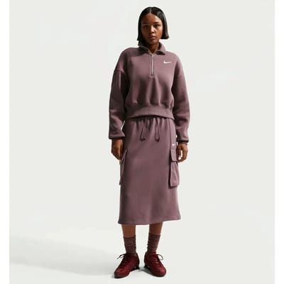 Dames-sweatshirt met 1/4 rits Nike Phoenix Fleece