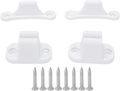 Nylon Deurhouder - Deurvastzetter Camper - Deuren Open Houden - Voorkomt Muurschade - 2 Sets - Zwart