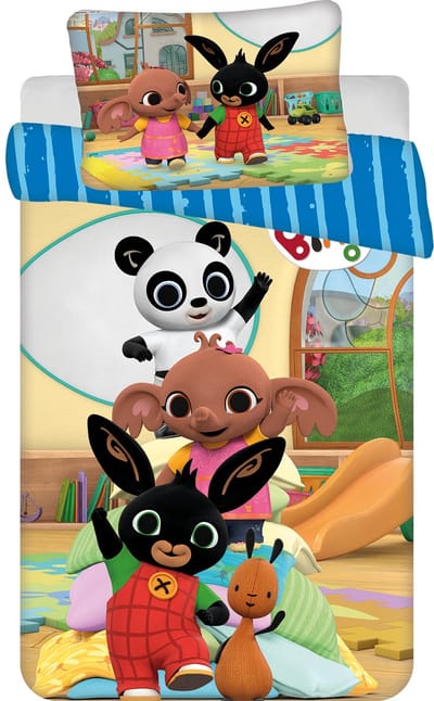 Bing Bunny BABY / Peuter dekbedovertrek - 135 x 100 + 40 x 60 cm - Katoen