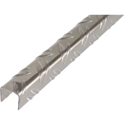 Alberts 467746 U-profiel | gegolfd reliëf | aluminium, blanco | 2000 x 29,5 x 29,5 mm
