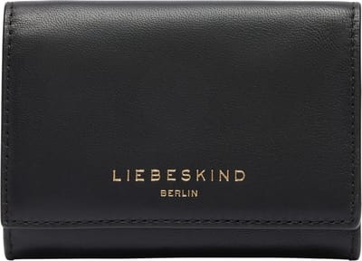 LIEBESKIND BERLIN Leren Portemonnee Kodiaq Sheep Hilla Louisa Wallet Black Zwart