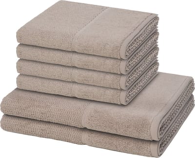 Möve for frottana Sonstiges 4 X handdoek 2 X douchehanddoek - in set 6 pack Pearl