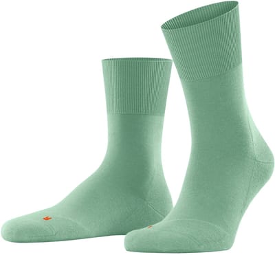 FALKE Run eenkleurig katoen functioneel materiaal sokken unisex groen - maat 37-38