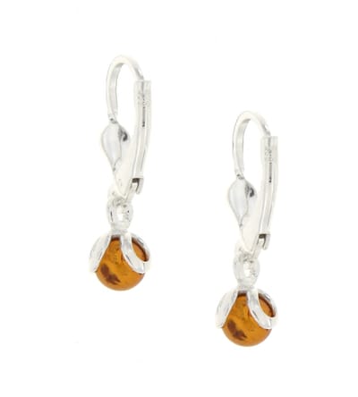 SilverGems Zilveren oorhangers met Barnsteen edelstenen