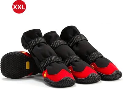 Nivard Hondenschoenen Pootbeschermer - Hondenschoenen - 4 Stuks - Hondenschoentjes - Pootbescherming Hond - Waterbestendig - Zwart XXL