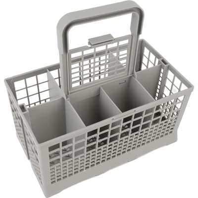 Panier de Lave-Vaisselle PP Résistant aux Hautes Températures Anti Corrosif Rangement Classifié Porte-Ustensiles de Lave-Vaisselle gray