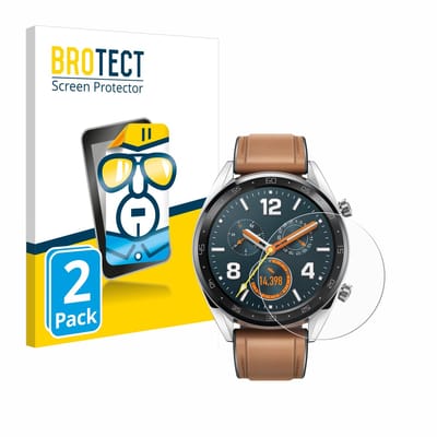 BROTECT - Screenprotector voor Huawei Watch Classic / GT Classic - Folie Beschermfolie transparant 2 Stuks