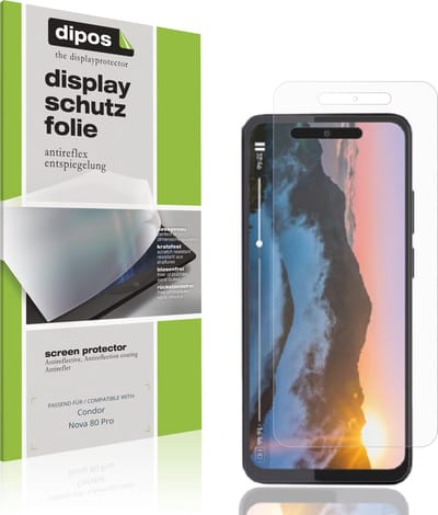 dipos – 4x Matte Beschermfolie geschikt voor Condor Nova 80 Pro | Krasbestendige & antireflecterende Screenprotector Ultra-Thin