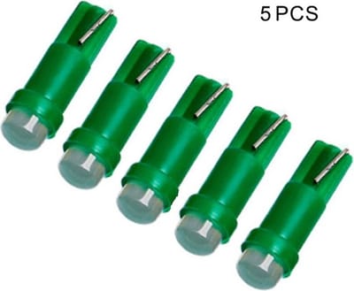 TLVX 5 stuks T5 W3W LED Autolampen Interieur – Kleine Steeklampen – Canbus - 6000K Groen Licht – Dashboard verlichting – Groene Instrumentenpaneel LED – Asbakverlichting – Kleine LED autolampjes - Lange levensduur – 12V – Set van 5 stuks