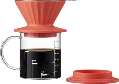BUYDEEM CD1024 - Filter Koffiezetapparaat - Vivid Oranje - Roestvrijstalen Filters - Mobiel Design