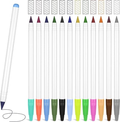 12 Stuks Kleurloze Potloden, Herbruikbare Magische Potloden voor Schrijven, Tekenen en Creatieve Projecten, Ideaal voor Thuis en School