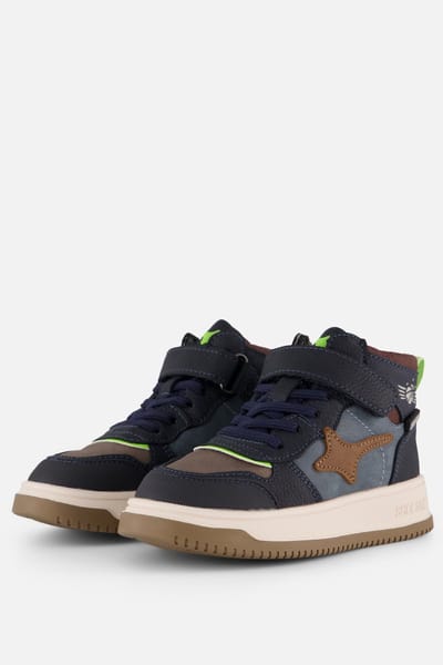 Shoesme New Outsole Sneakers blauw Leer - Maat 24