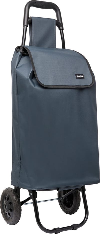 Piace Molto Boodschappentrolley Antracite – Lichtgewicht met Waterdichte Tas, 46L Inhoud, Soepele Wielen en Robuust Ontwerp – Perfect voor Boodschappen, Reizen en Dagelijks Gebruik