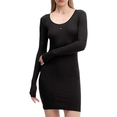 Korte Jurk Tommy Hilfiger Tjw Irregular Rib