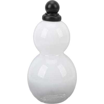 Gourde 800 ml, bouteille d'eau portable d'extérieur, décoration rétro avec sangle brillante blanc