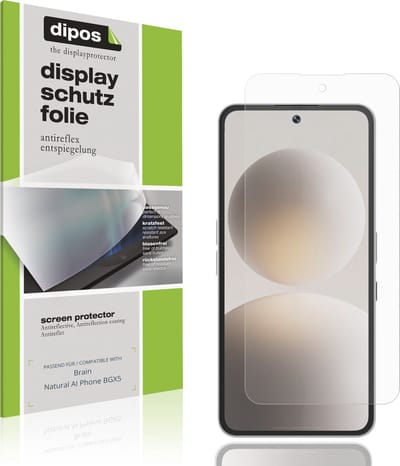 dipos – 4x Matte Beschermfolie geschikt voor Brain Natural AI Phone BGX5 | Krasbestendige & antireflecterende Screenprotector Ultra-Thin