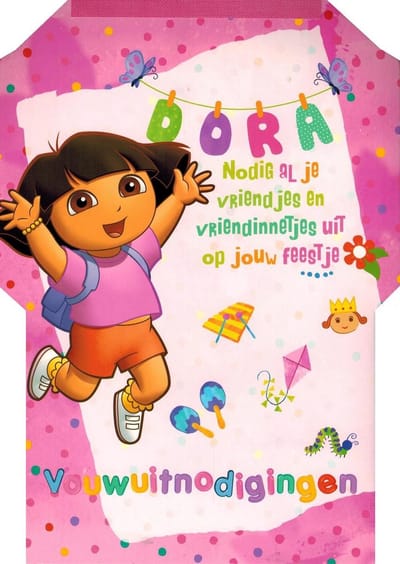 Dora Vouwuitnodigingen