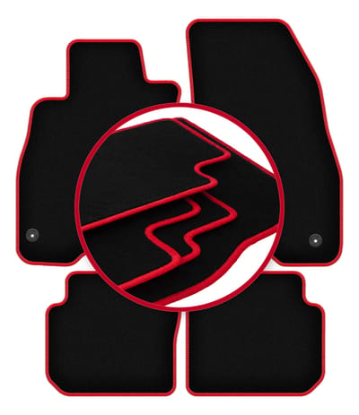 CARLUX-RED automatten voor: Fiat Punto 12' hatchback (2012-2018)