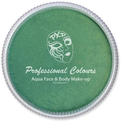 Aqua schmink metallic groen